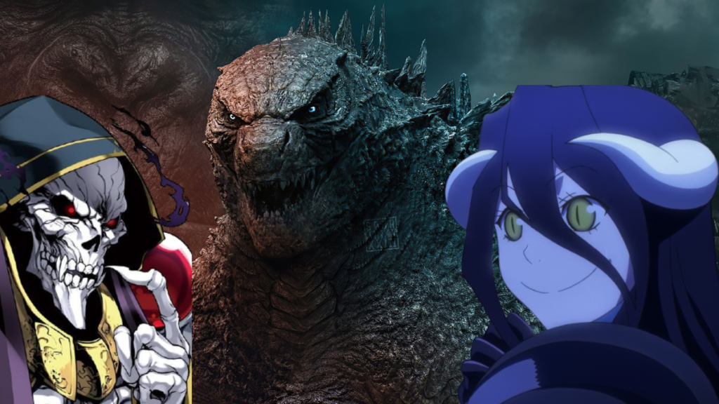 Godzilla, Albedo e Ainz Ooal gown