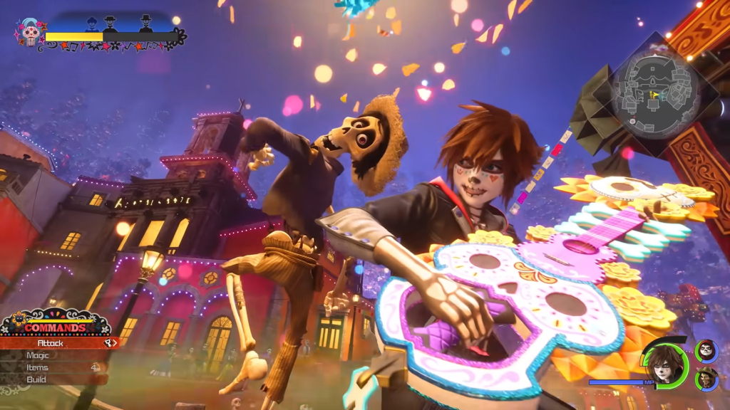  KINGDOM HEARTS IV revela o mundo de Viva A Vida é uma Festa (Coco)